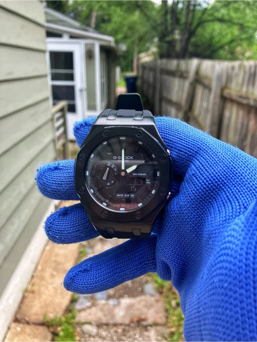 Custom G Shock Blackout Rm style colorway